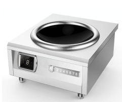 Bếp từ công nghiệp 8KW kính phẳng/ lõm điện 1 pha